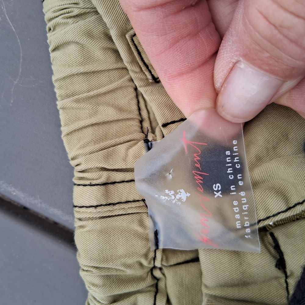 FP Movement Free People Olive (Martini) Canyon Cropped Pants Sz. XS Workout Boho - Picture 9 of 14